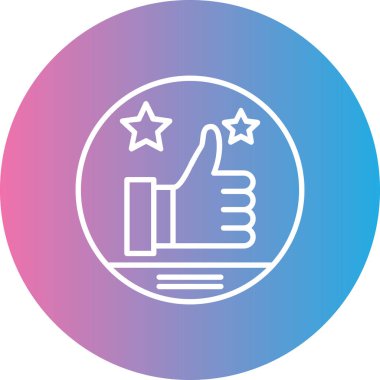 Yıldız simgesinin vektör illüstrasyonu