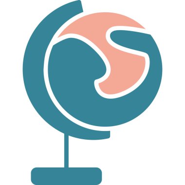 Küre. Web simgesi basit illüstrasyon