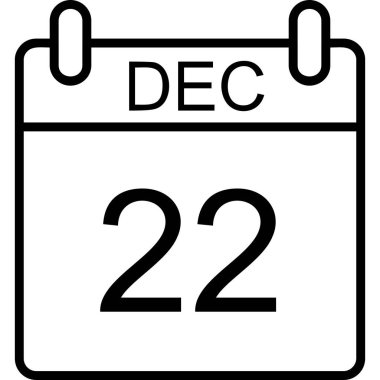 Takvim simgesi, vektör çizimi