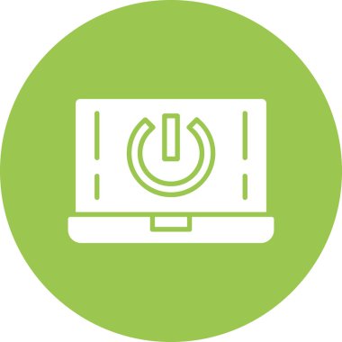 güç simgesi vektör illüstrasyonu