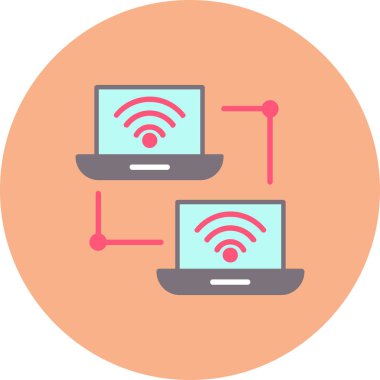 ağ bağlantısı vektör illüstrasyonu