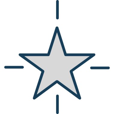 Yıldız. Web simgesi basit illüstrasyon