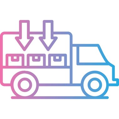 araba simgesi vektör illüstrasyonu