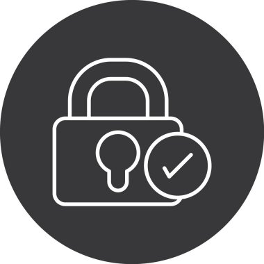 Soyut arkaplanda kilit simgesi izole edildi