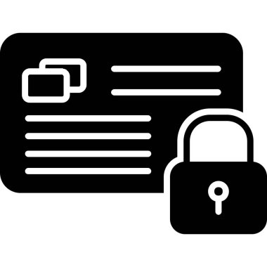 kilit simgesi, vektör illüstrasyonu