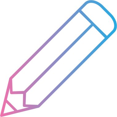 Kalem. Web simgesi basit illüstrasyon