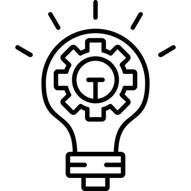 Fikir simgesi vektör illüstrasyonu