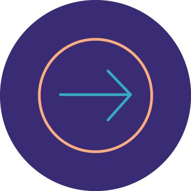 Bir çember simgesinin vektör illüstrasyonu