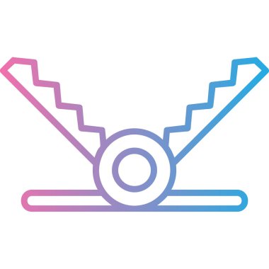 Bir oyuncağın izole edilmiş tek bir simgesinin vektör çizimi