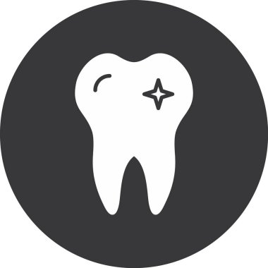 Diş simgesi vektör illüstrasyonu