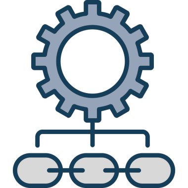 dişli vektör simgesi düzenlenebilir vektörü