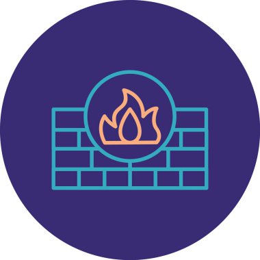 Ateş simgesinin vektör illüstrasyonu