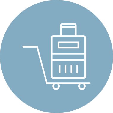 Alışveriş arabası. Web simgesi basit illüstrasyon