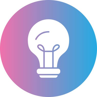 ampul simgesi vektör illüstrasyonu