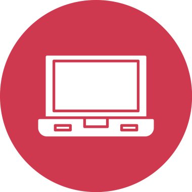 Bilgisayar. Web simgesi basit tasarım illüstrasyonu