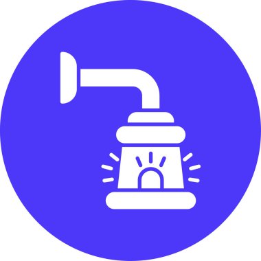 Duş. Web simgesi basit illüstrasyon