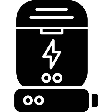 Moda Biçimli Batarya Simgesi İzole Arkaplan