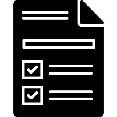 Belge. Web simgesi basit illüstrasyon