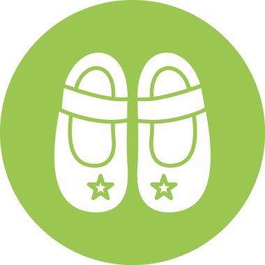 Bebek ayakkabıları. Web simgesi basit tasarım