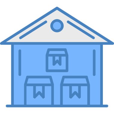 Otel modern simgesi, vektör illüstrasyonu