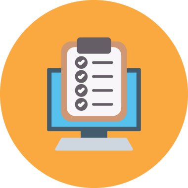 Bilgisayar. Web simgesi basit illüstrasyon