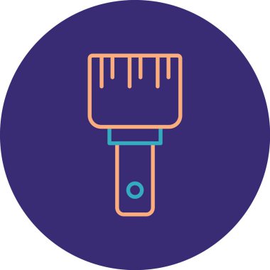 boya fırçası simgesi, vektör illüstrasyonu basit tasarım