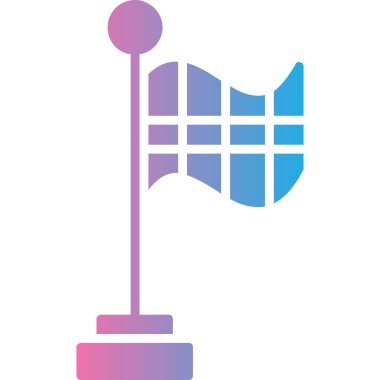 bayrak simgesi, vektör illüstrasyon tasarımı