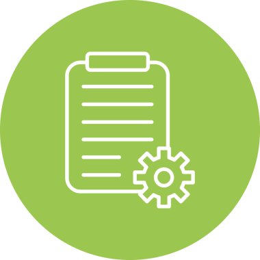 Belge simgesinin vektör illüstrasyonu