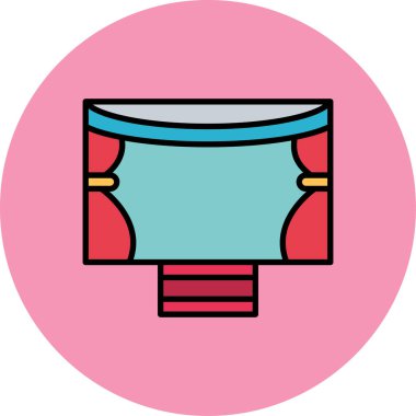 Hayran. Web simgesi basit illüstrasyon