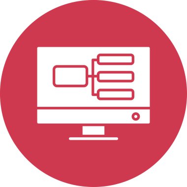 şebeke. Web simgesi basit illüstrasyon