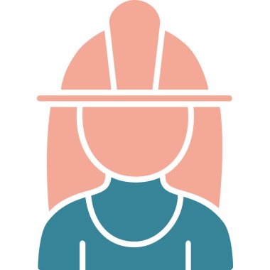 Kadın simgesinin vektör illüstrasyonu