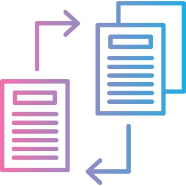 Belge. Web simgesi basit illüstrasyon