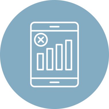 Akıllı telefon. Web simgesi basit illüstrasyon