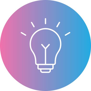 ampul simgesi, vektör illüstrasyonu