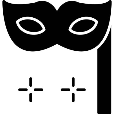 Karnaval maskesi. Basit tasarım