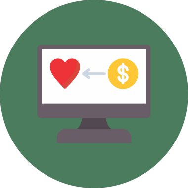 internet vektörü düz renk simgesi