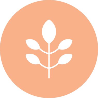 Yaprak simgesinin vektör illüstrasyonu