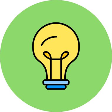 Fikir simgesi vektör illüstrasyonu