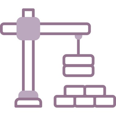 Vinç kaldırma simgesi - taslak biçimi