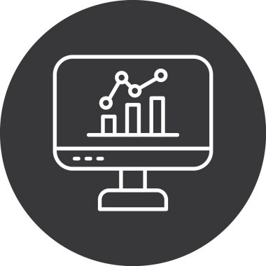 İş ve finans simgesinin vektör illüstrasyonu