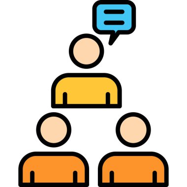 bir grup insan ikonu. arkadaş vektör simgesinin özet grubu düz izole edilmiş