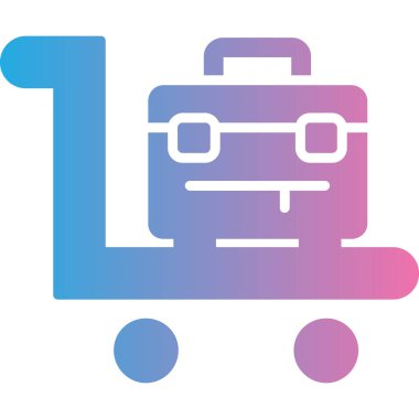 Bagaj simge vektör çizim