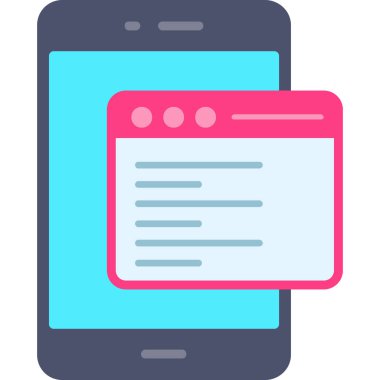 Mobil sohbet. Web simgesi