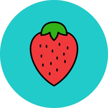 Karpuz. Web simgesi basit illüstrasyon