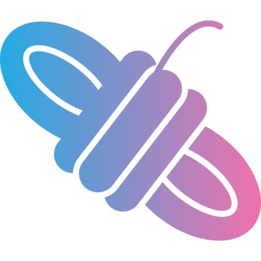 Kelebek simgesi vektör illüstrasyonu