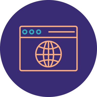 Seo simgesinin vektör illüstrasyonu