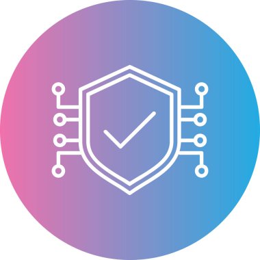 Güvenlik simgesinin vektör simgesi