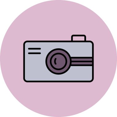 kamera simgesi vektör illüstrasyonu