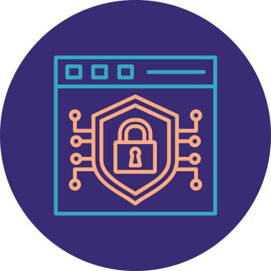 Modern simgenin vektör illüstrasyonu