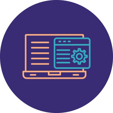 seo modern simgesinin vektör illüstrasyonu